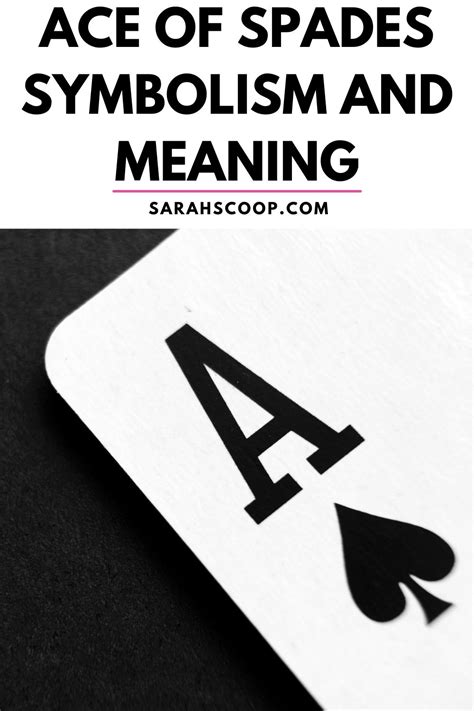 ace meaning in cards|Demystifying the Ace of Spades: An Expert Guide to the Card‘s .